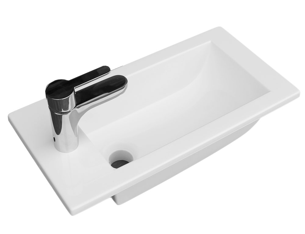 Umývadlo - Biely umývadlo 50 x 25 x 1,5 cm Poľský produkt