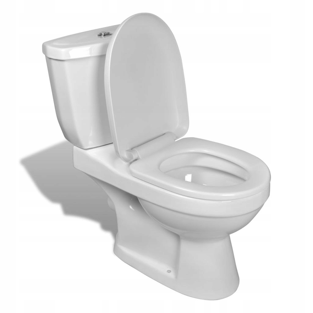 WC misa - Zadná toaleta biela s nádržou na vodu