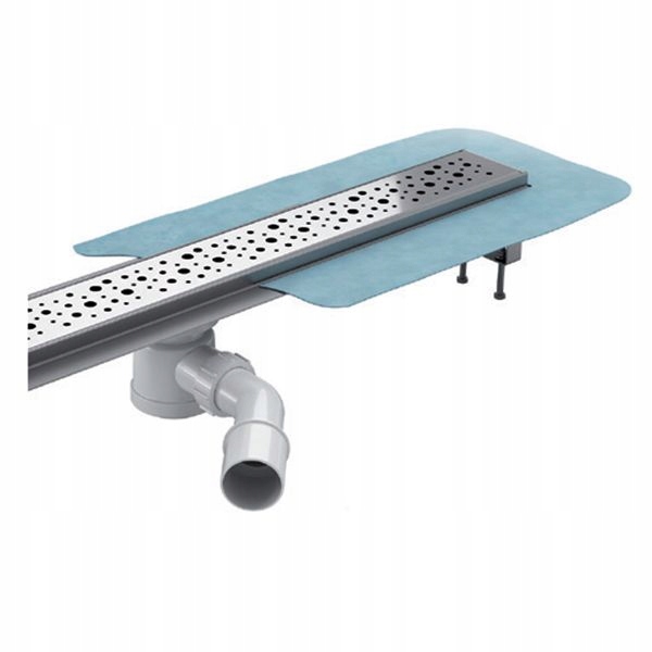 Sprchový žľab - Modrá lineárna dehydratácia 700 mm s roštovými extrudérmi