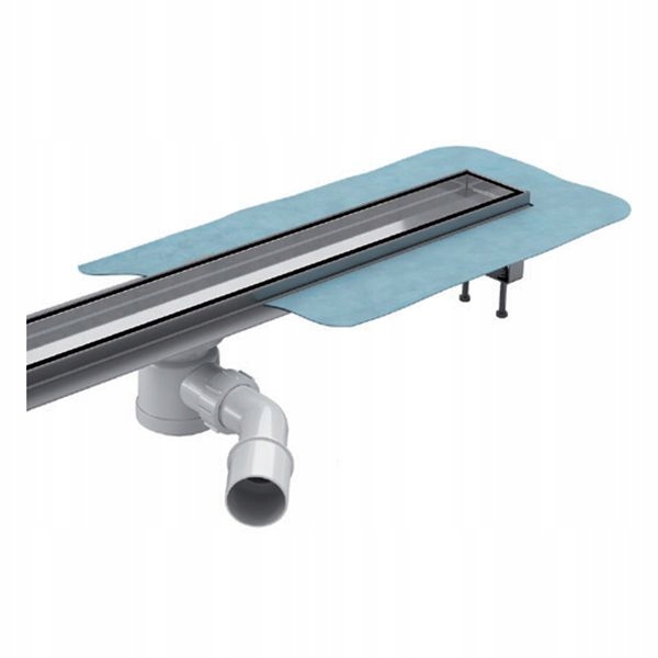 Sprchový žľab - Modrý lineárnemu odvodneniu 900 mm s prázdnou roštom