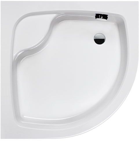 Sprchová vanička - Paddlingový bazén 80x80 cm napoly -Round White SanPlast Eco