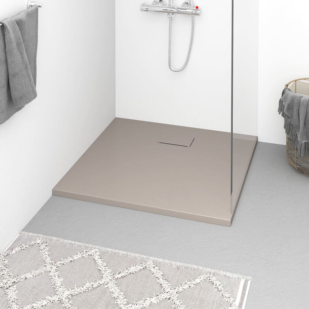 Sprchová vanička - SMC obdĺžnikový pádlujúci bazén pre kúpeľňu hnedá 90x80