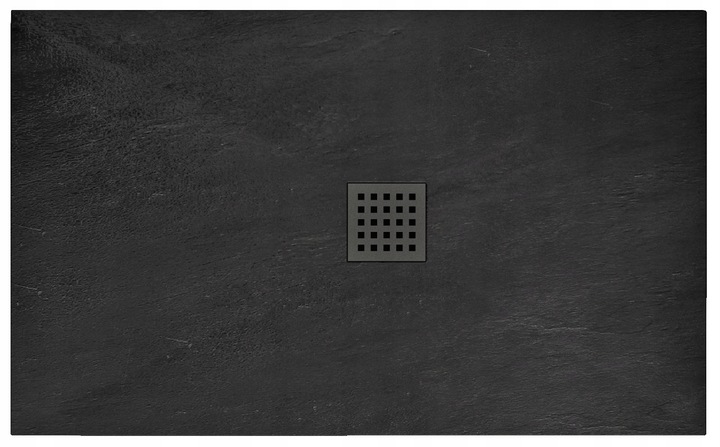 Sprchová vanička - Kamenné pádlovanie pool Black Black 80x100