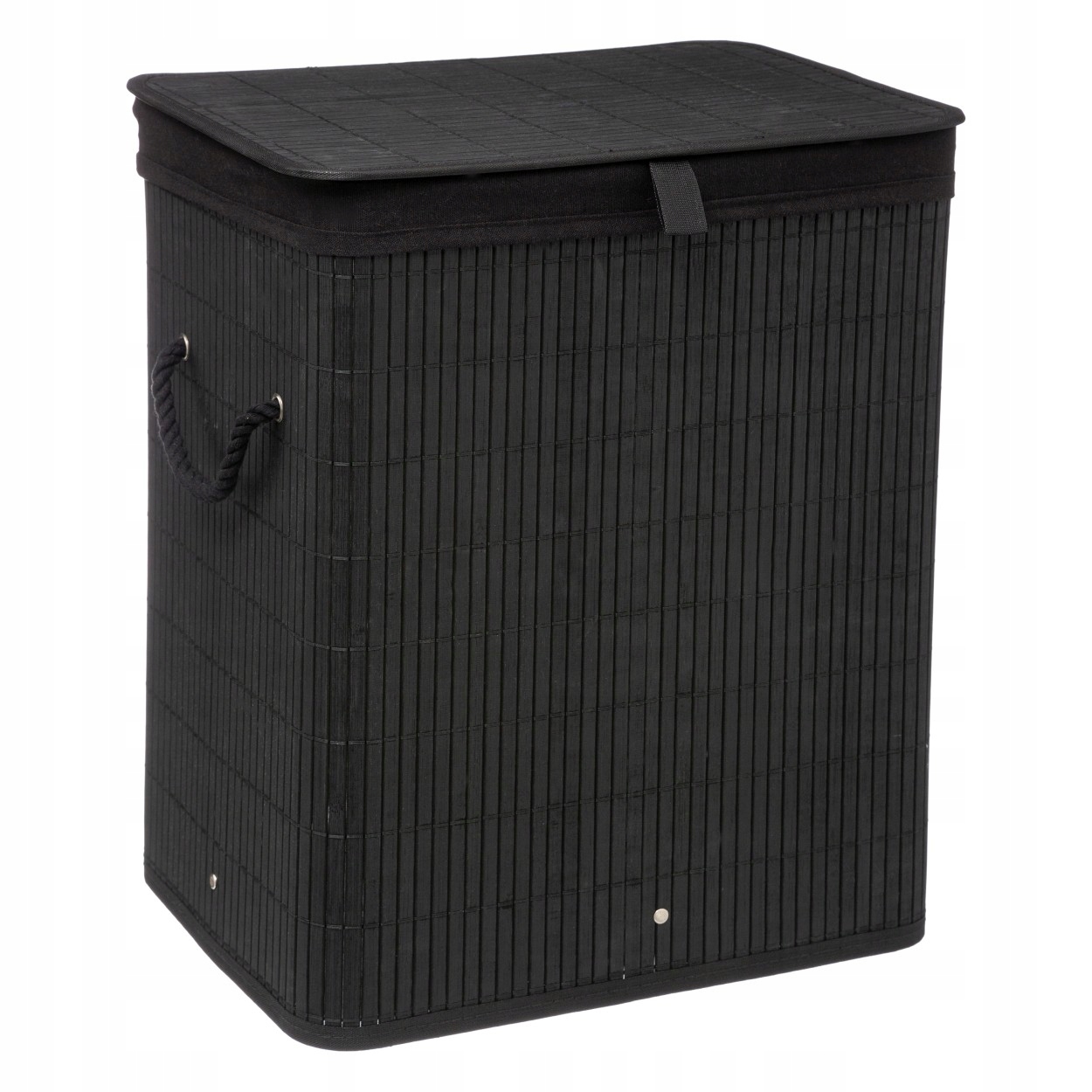Kôš na bielizeň -  Kôš na bielizeň z bambusu 40x30x50 Black Eco 60L