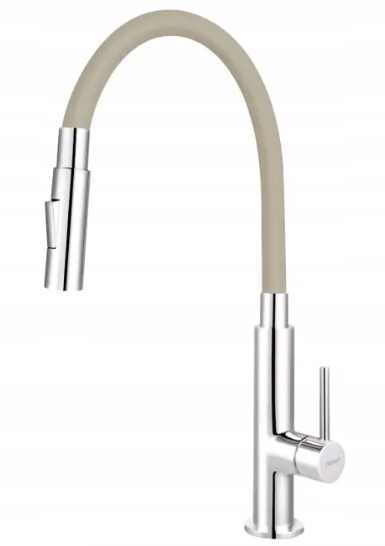 Kuchynské batérie - Ferro Zumba Slim Chrome Kitchen Kitchen batéria, béžová béžová