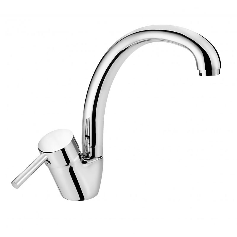 Kuchynská, drezová batéria - Stojaci kuchynský faucet dekante aster striebro