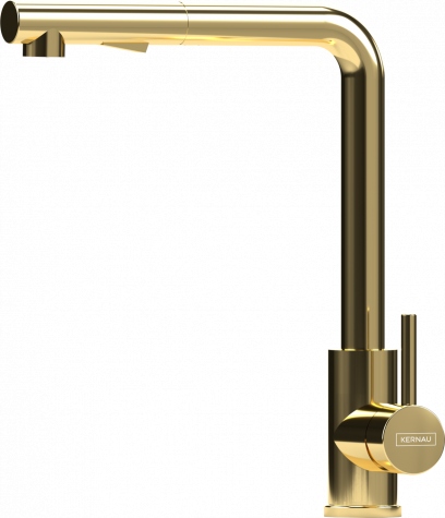Kuchynské batérie - Kernau Nano Golden Kwt 33 Stála kuchynská batéria