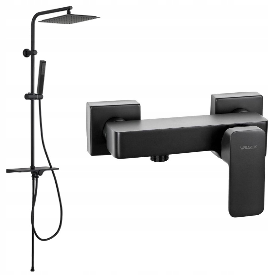 Sprchová batéria - Sprchová batéria Loft Black Svart dážď