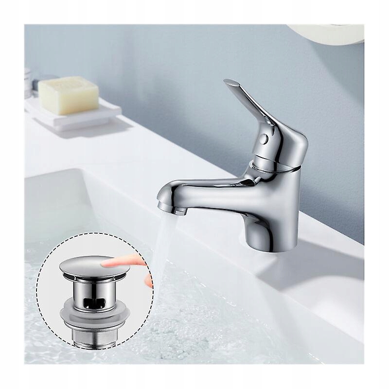 Vodovodná umyvadlová batéria - Sink Battery Chrome +Cork