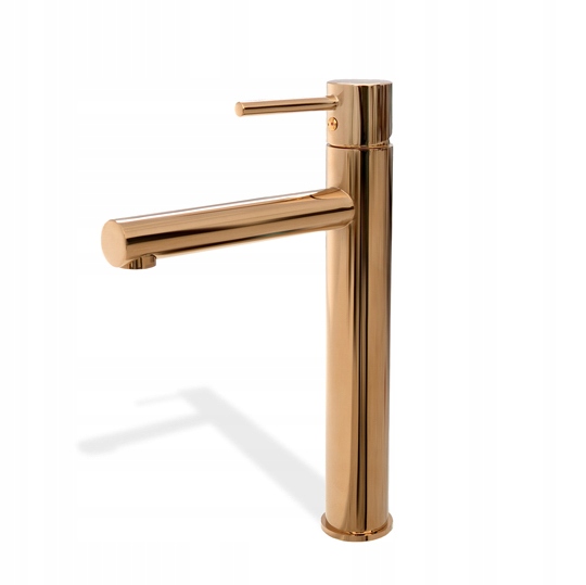 Umyvadlová batéria - Stojaci umývadlo mixer TES HIGH PINK GOLD