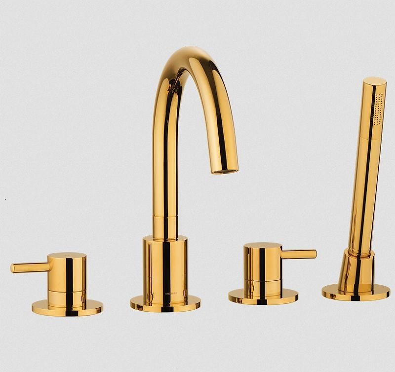 Vaňová batéria - Bath Tube 4-Hole Y Zlaté Omnires Y1232G