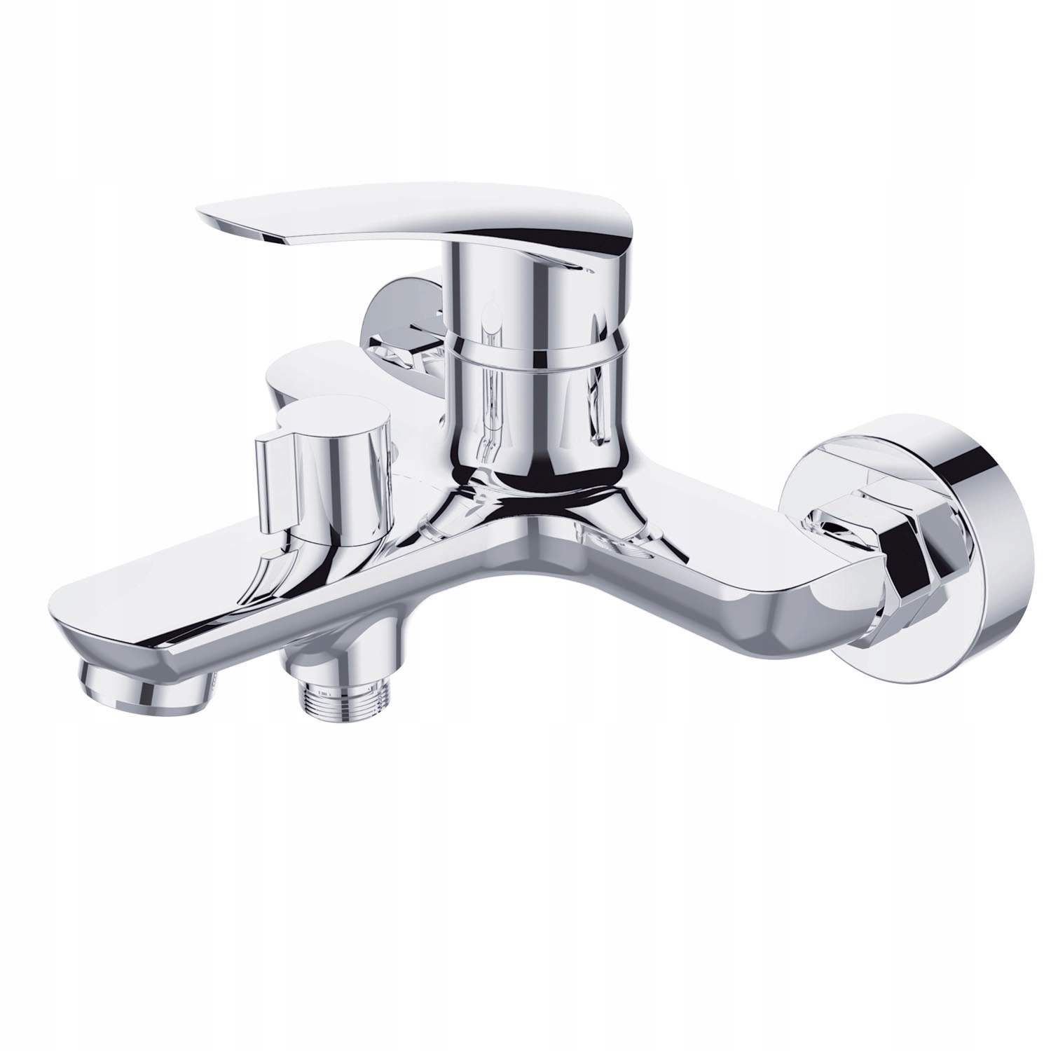 Vaňová batéria - Chrome Bath Battery 12cm šírka 21 cm Brass