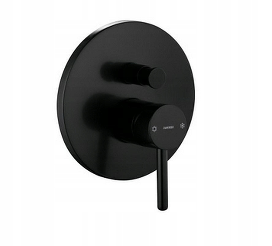 Vaňová batéria - Bath Mixer Flush Black Mats Omnires Y