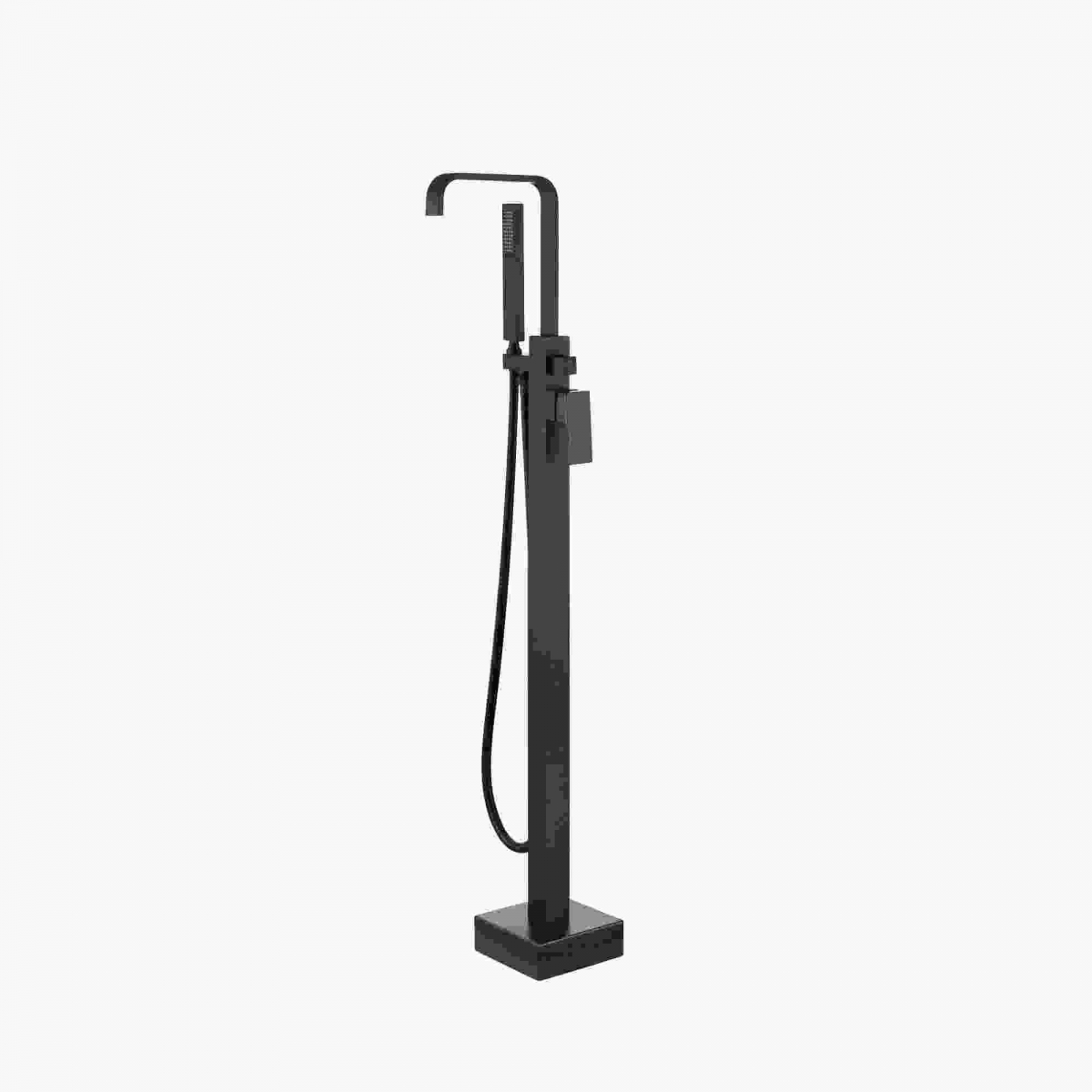 Vaňová batéria - FreeStanding Besco Moderná a čierna batéria