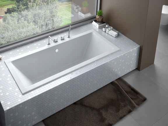 Vaňa - Besco Bath Quadro Slim 155x70 + Sifón Automat.
