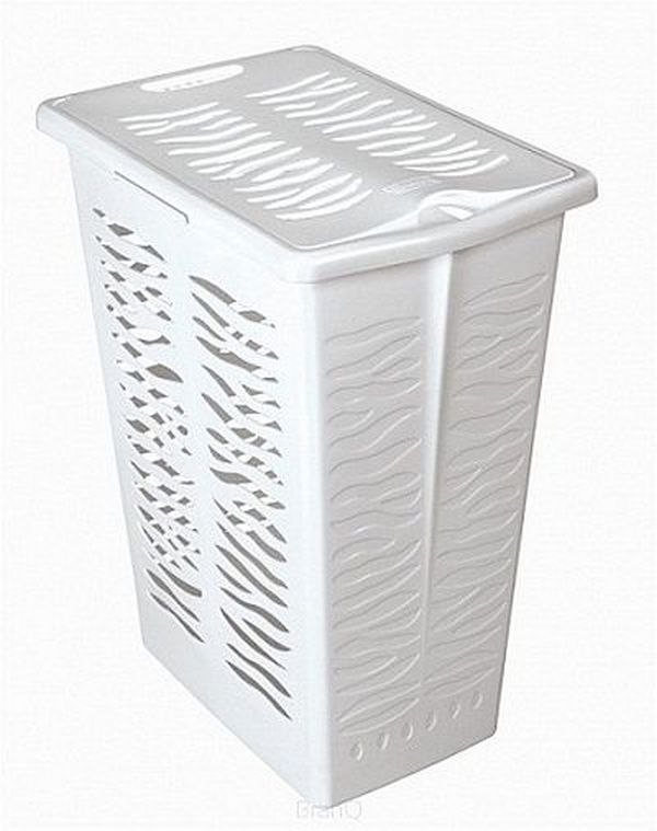 Kôš na bielizeň - Vetva Obdĺžnikový kôš na bielizeň Zebra 30L biela