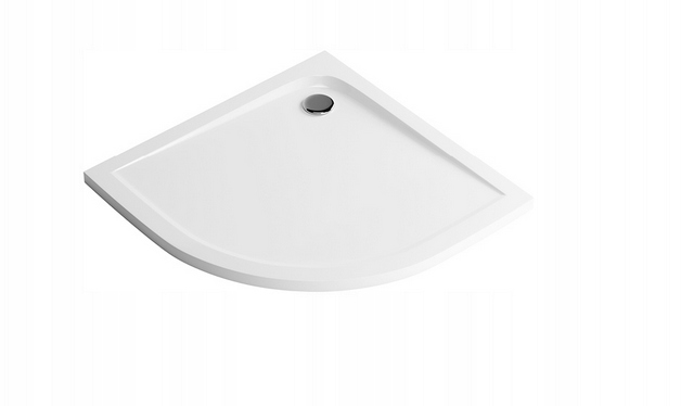 Sprchová vanička - Vidaxl Shower Tray, SMC, čierna, 90 x 80 ° C