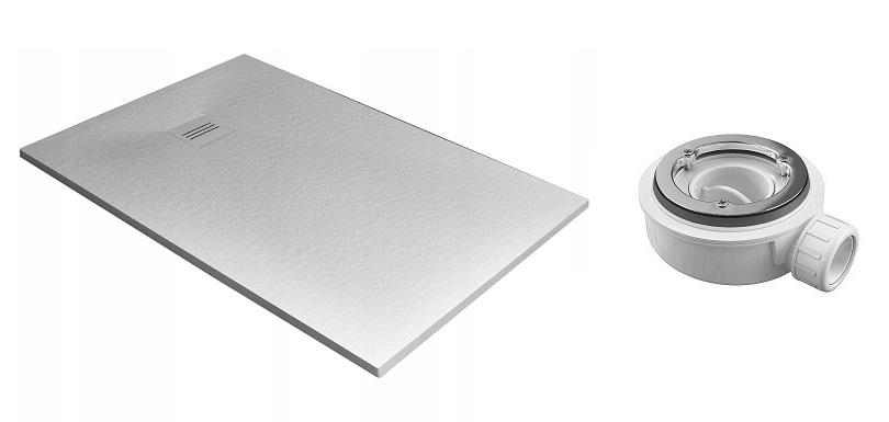 Sprchová vanička - Kyntos F 110x90 cm sprchový podnos s RADAWAY SIPHON