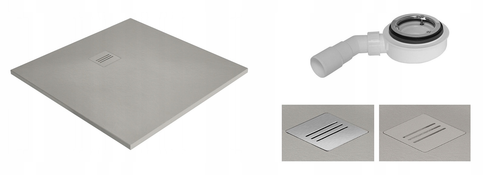 Sprchová vanička - RADAWAY KYNTOS C 80x80 Cemento cemento