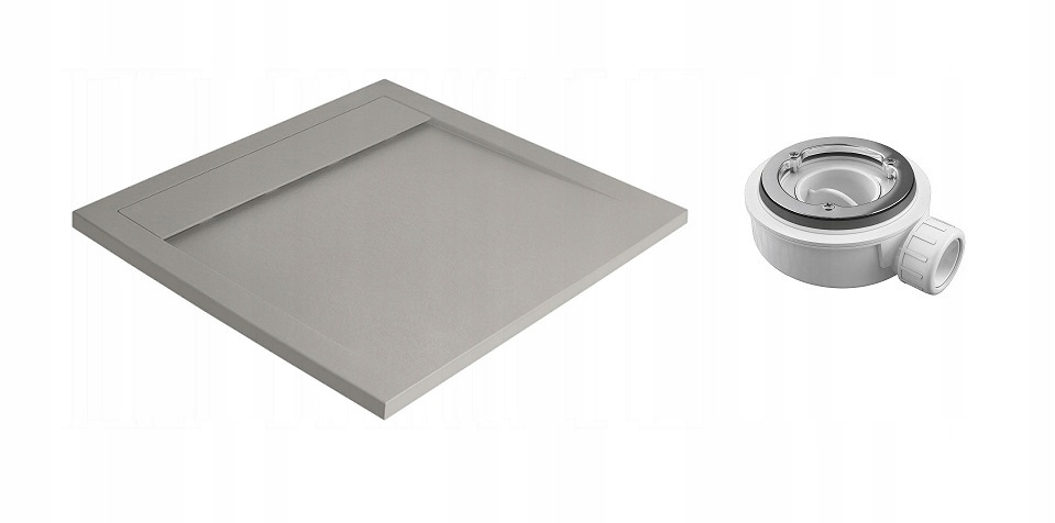 Sprchová vanička - RADAWAY TEOS C 80x80 SQURE CEmento Sprchový podnos