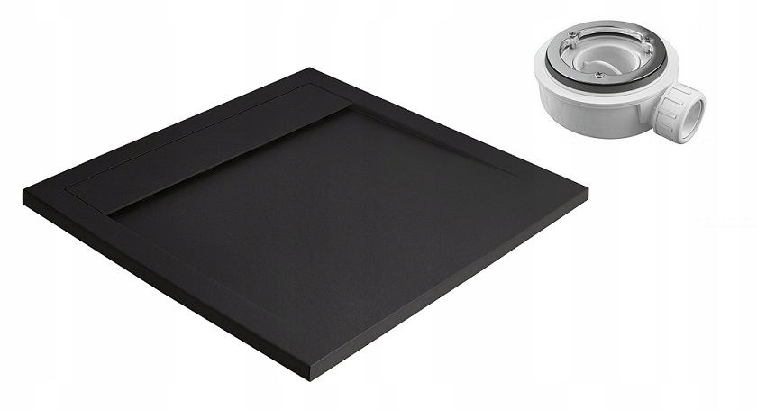 Sprchová vanička - Teos C Black 80x80 Paddling bazén a sifón