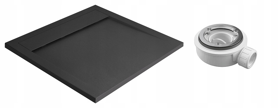 Sprchová vanička - Teos C Anthracite Paddling bazén a Siphon 80x80 RADAWAY