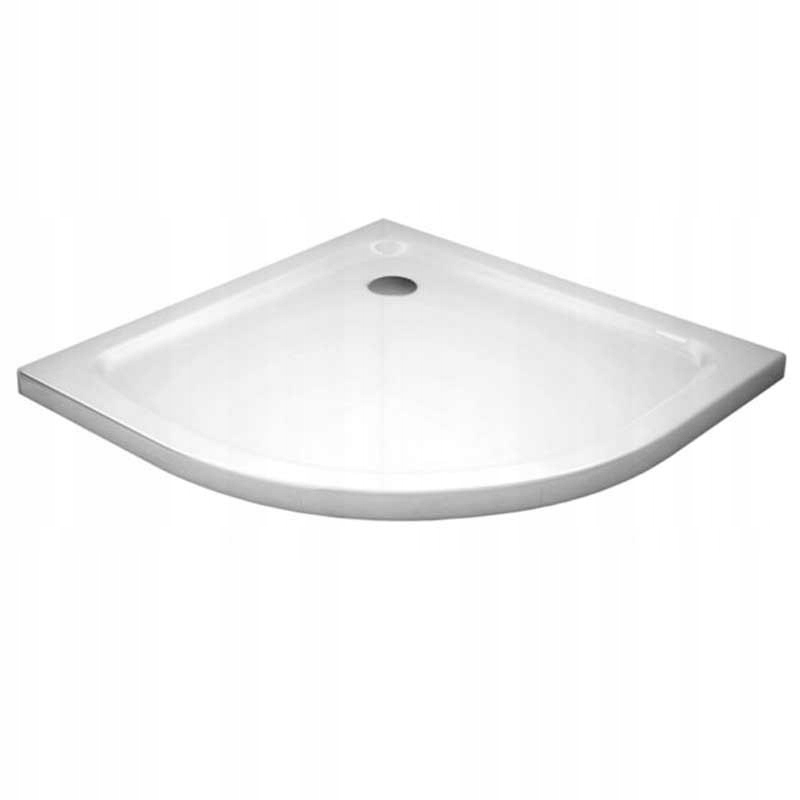 Sprchová vanička - Half -round sprchový podnos 80x80cm st01a biely+ tenký sifón