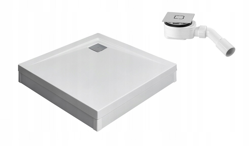 Sprchová vanička - Sprchový podnos + SIPHON RADAWAY Argos C 80x80 na nohách