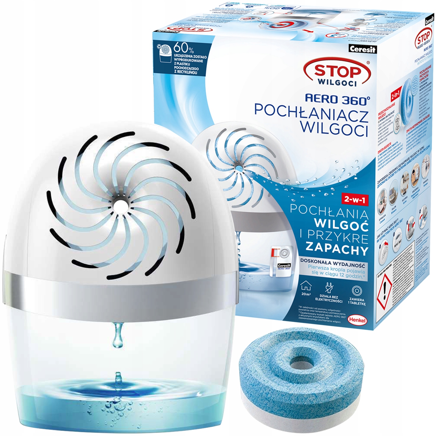 Pohlčovač vlhkosti - Cerresit Aero 360 Stop Choice Stop+Tablety