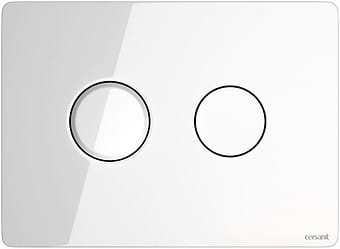 Splachovacie WC tlačítko -  Cersanit Accento Circle Glass SKLES S97-055