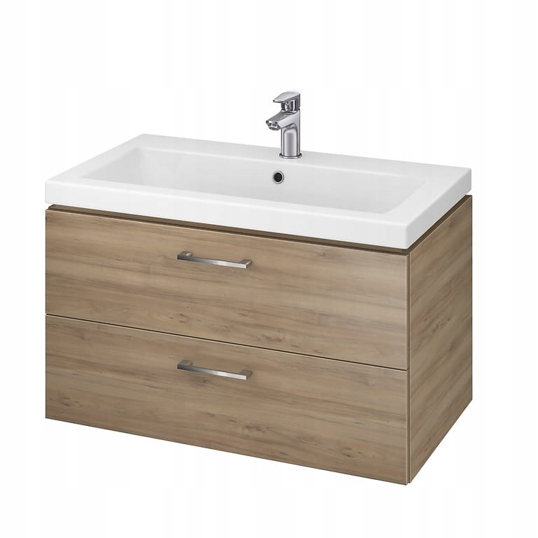 Kúpelňová skrinka - CERSANIT SET Lara COMO 80 WALNUT S801-154