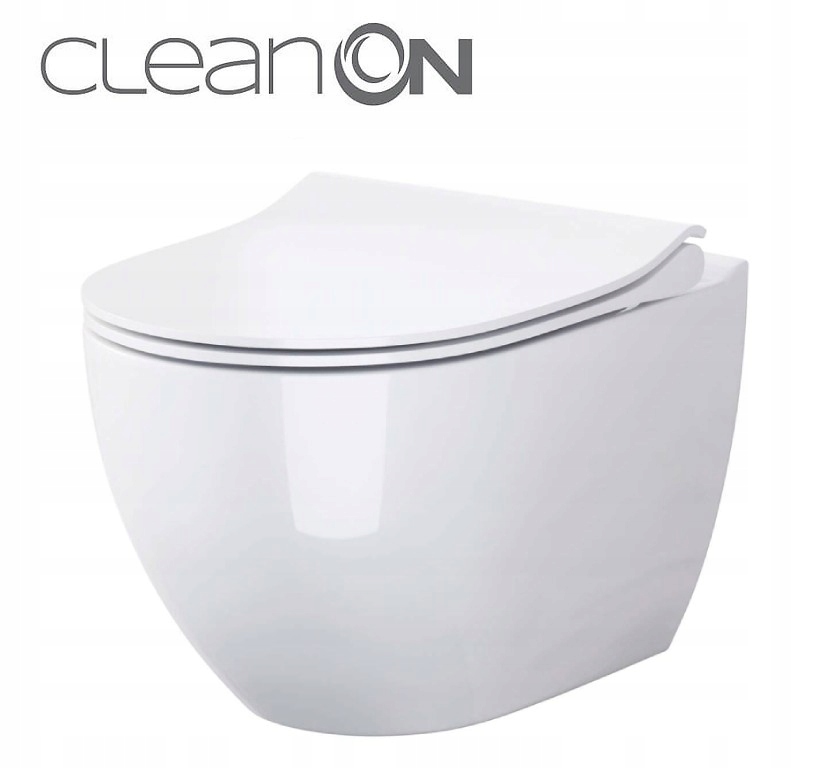 WC misa - Cersanit Zen Cleanon Rimless Miska WC + WOLN doska