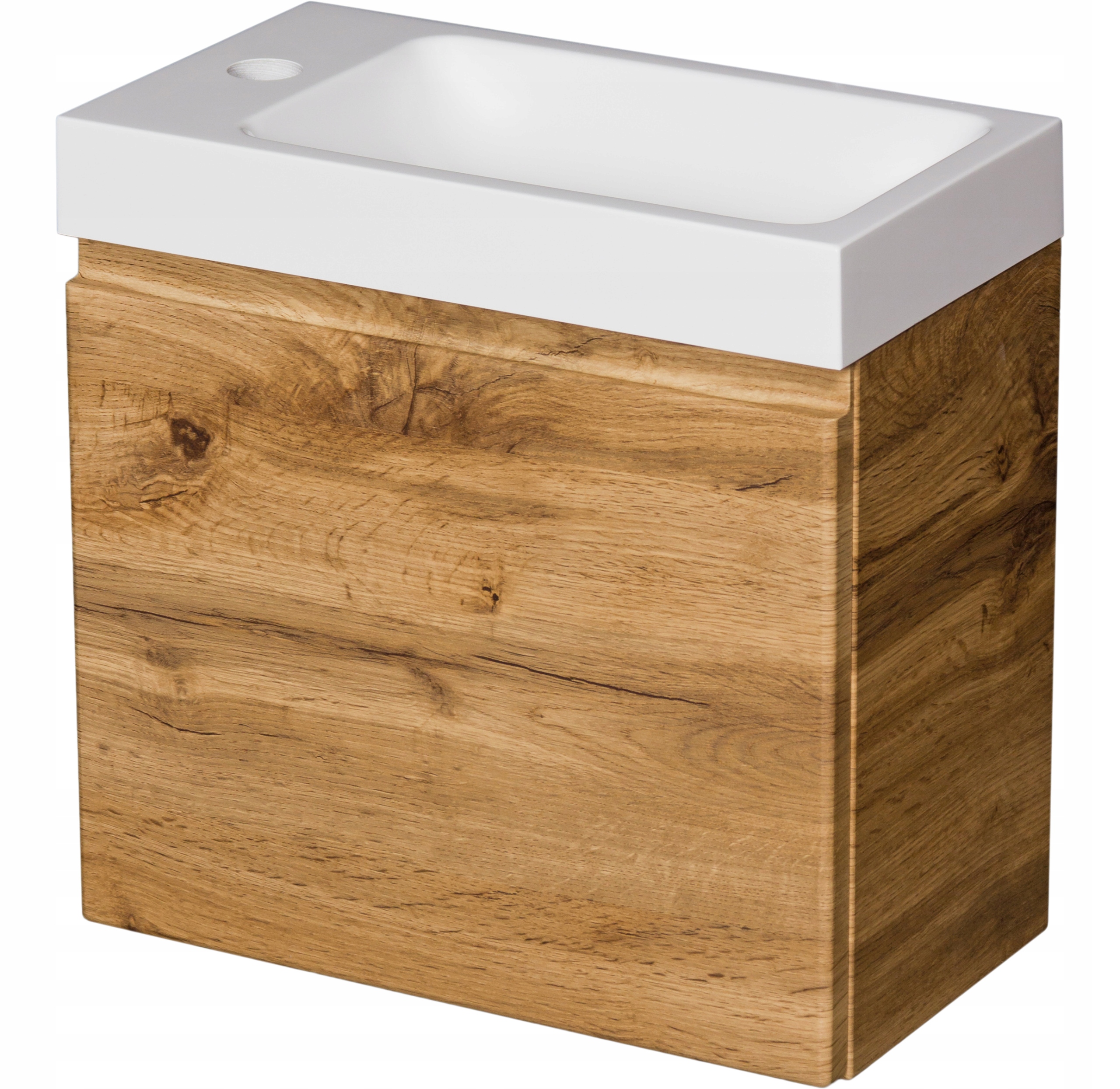 Kúpelňová skrinka - CLER Nábytok łaz Oak Prírodná skrinka + umývadlo 40