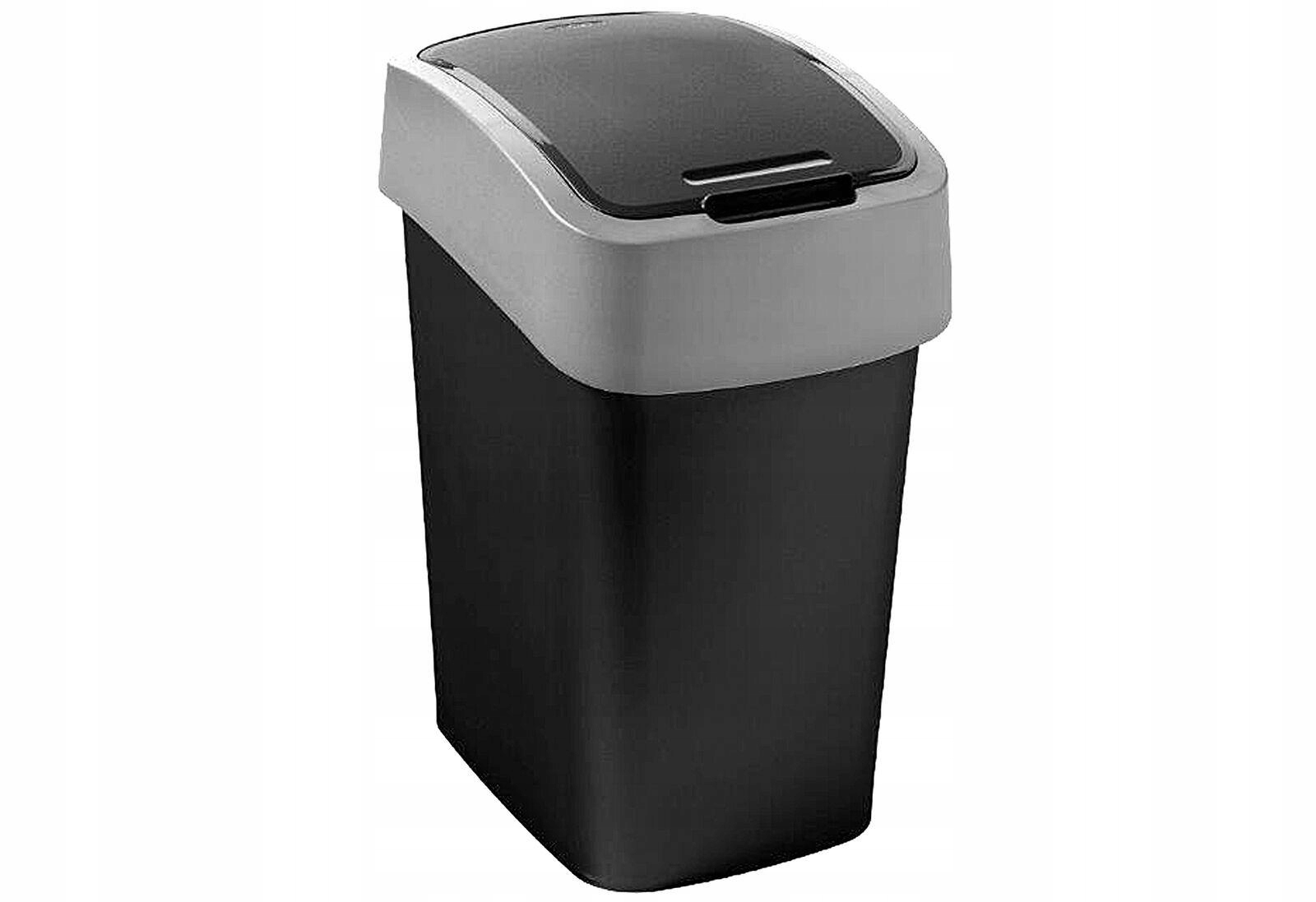 Odpadkový kôš do kúpelne - Bin Bin Flip 25L /čierna 229415