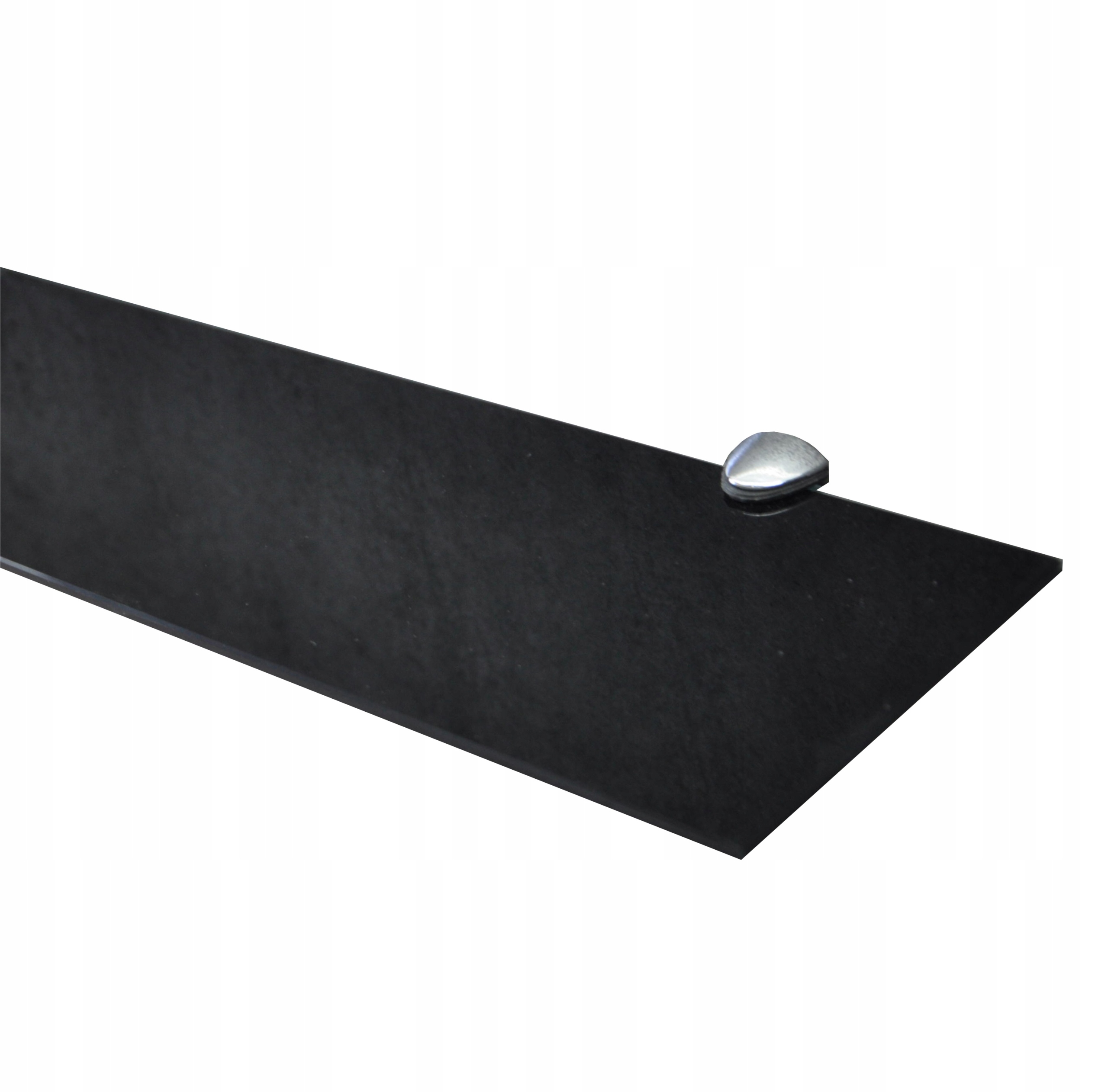 45x10 BLACK sklenená polička POLICE v zrkadle BLACK
