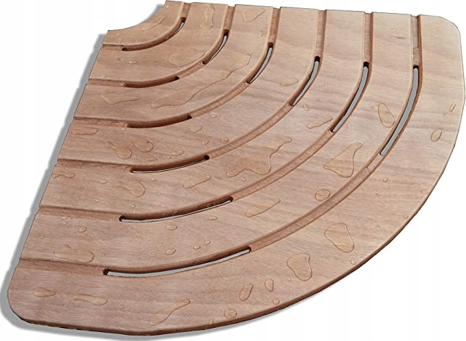 Protišmyková kúpeľňová podložka - Castelmerlino PODLOŽKA DO SPRCHU 80 CM DREVO