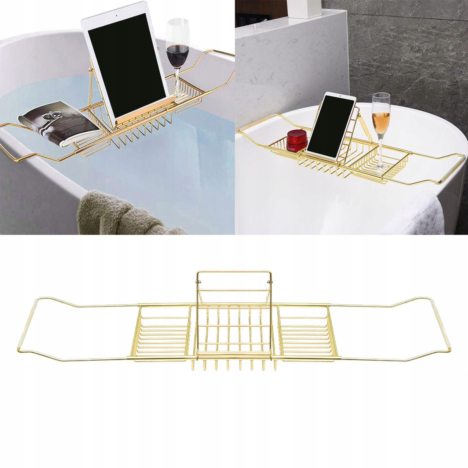 Vaňa - Chrómová z nehrdzavejúcej ocele Caddy Tray, leštená