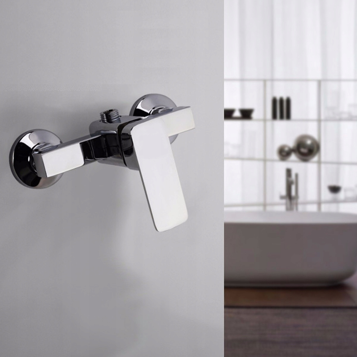 Chrómový zinkový kúpeľ Mixer Tap n