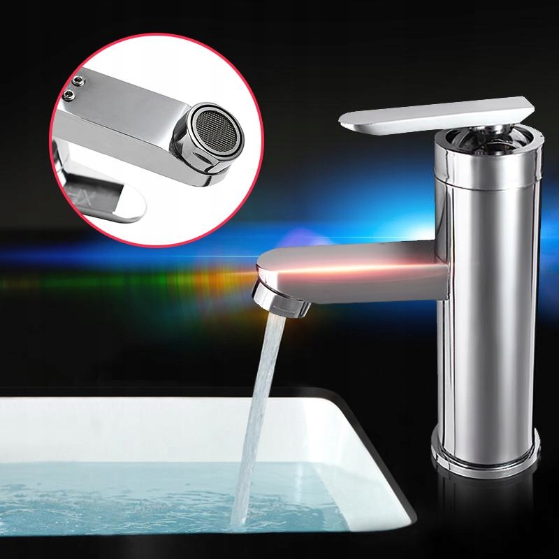 Chrómová mosadzná vodopád kúpeľňa Washbasin kra
