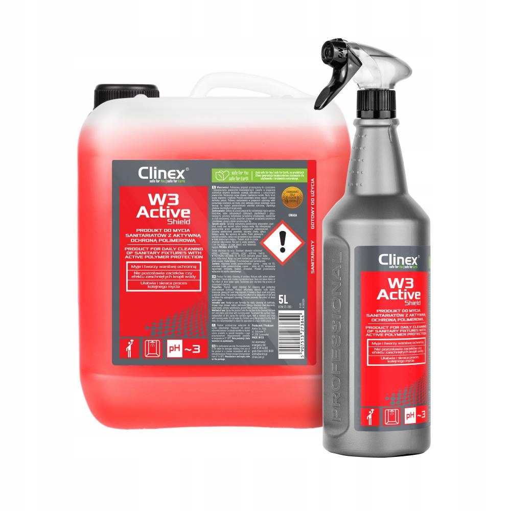 CLINEX W3 Active Shield 5L tvarovky toalety
