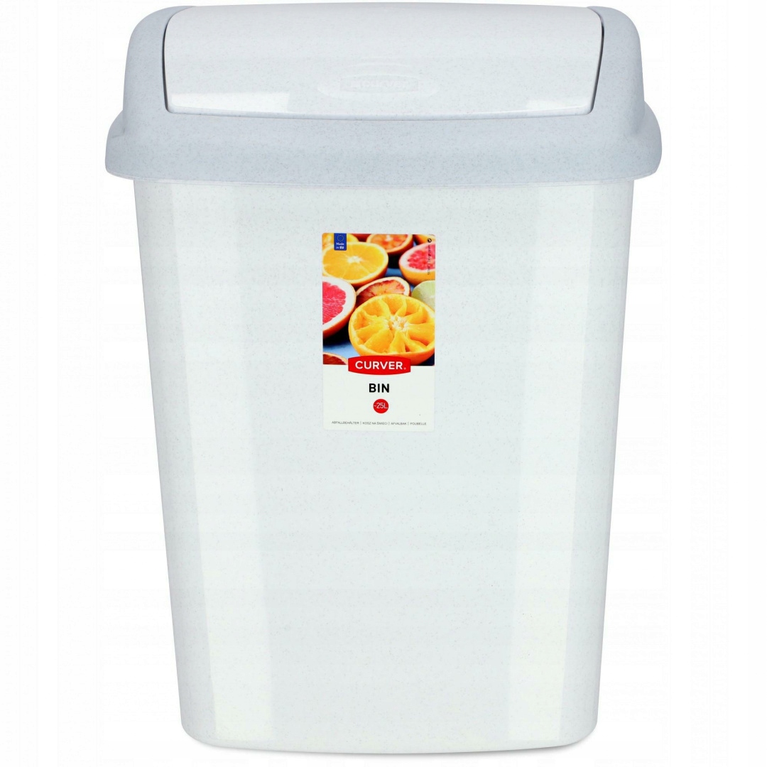 Odpadkový kôš do kúpelne - Curver knedle dominik 25 l biely v