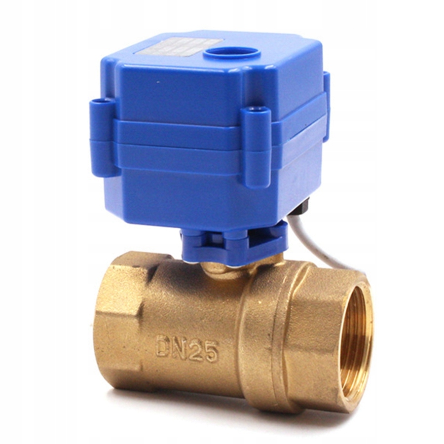 CWX-15 Elektrický mosadzný guľový ventil DN25 DCDC