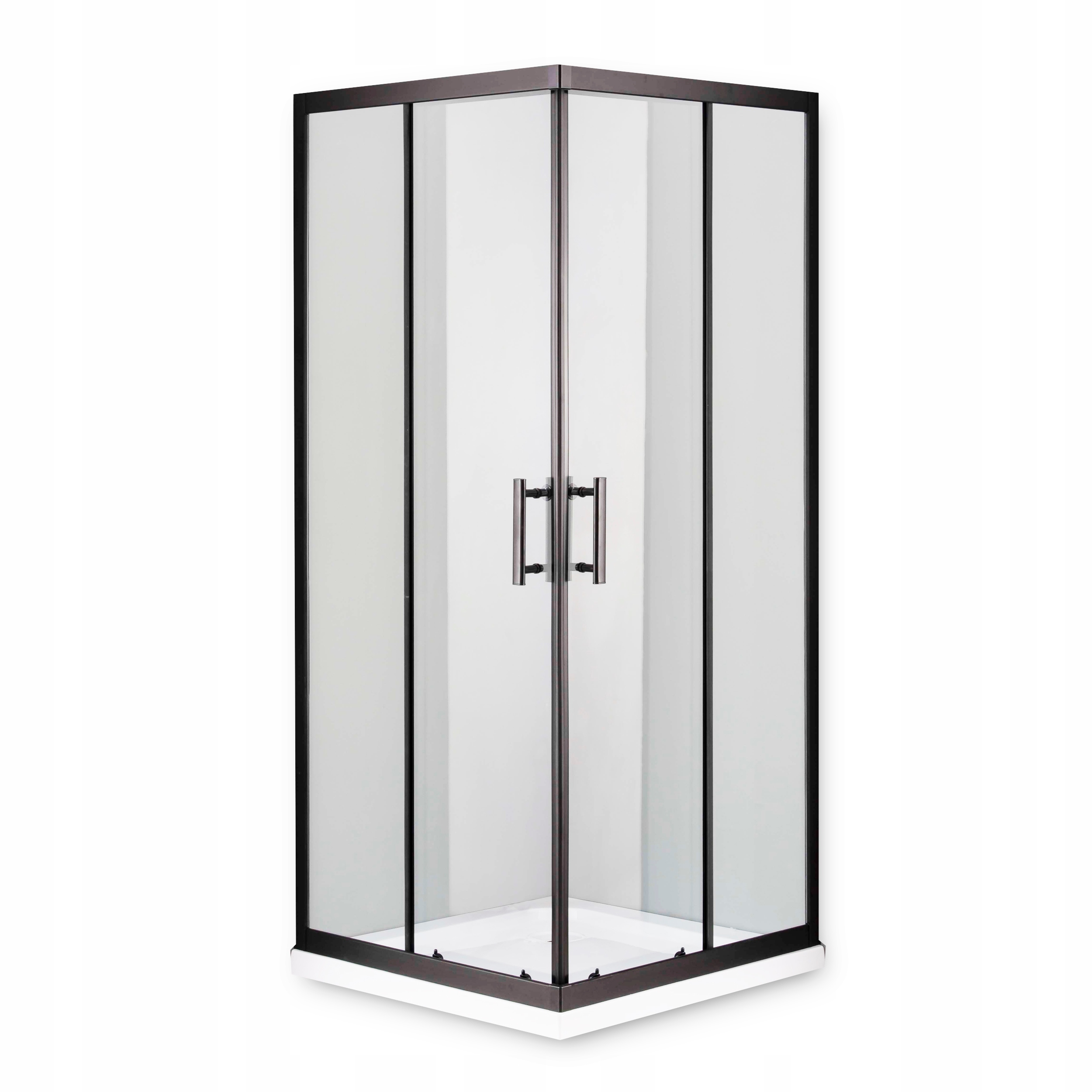 Black Black 80x80 sprchovací kút + vanička 5cm