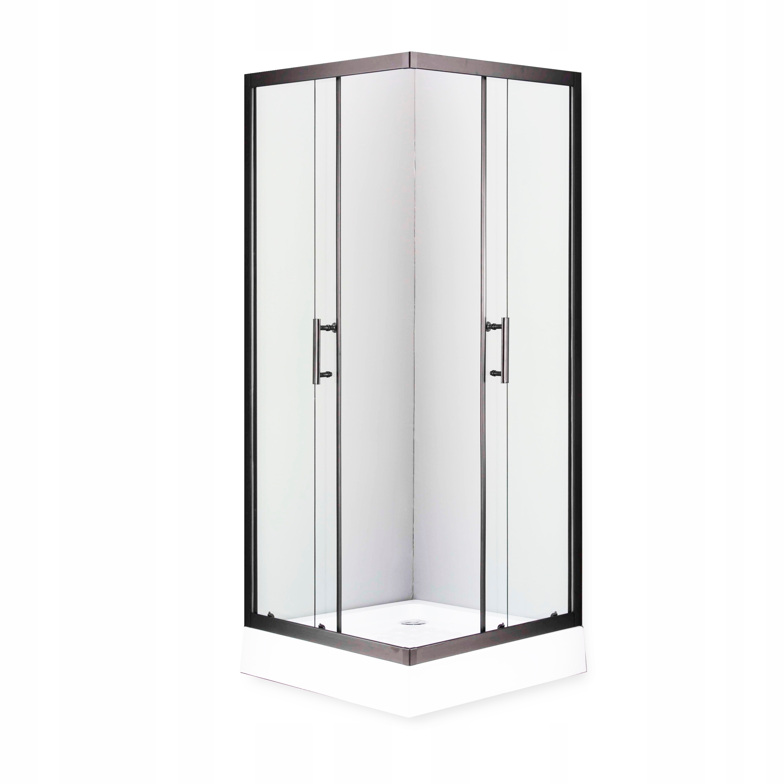 Čierna BLACK sprchová kabína 90x90 + sprchová vanička 14
