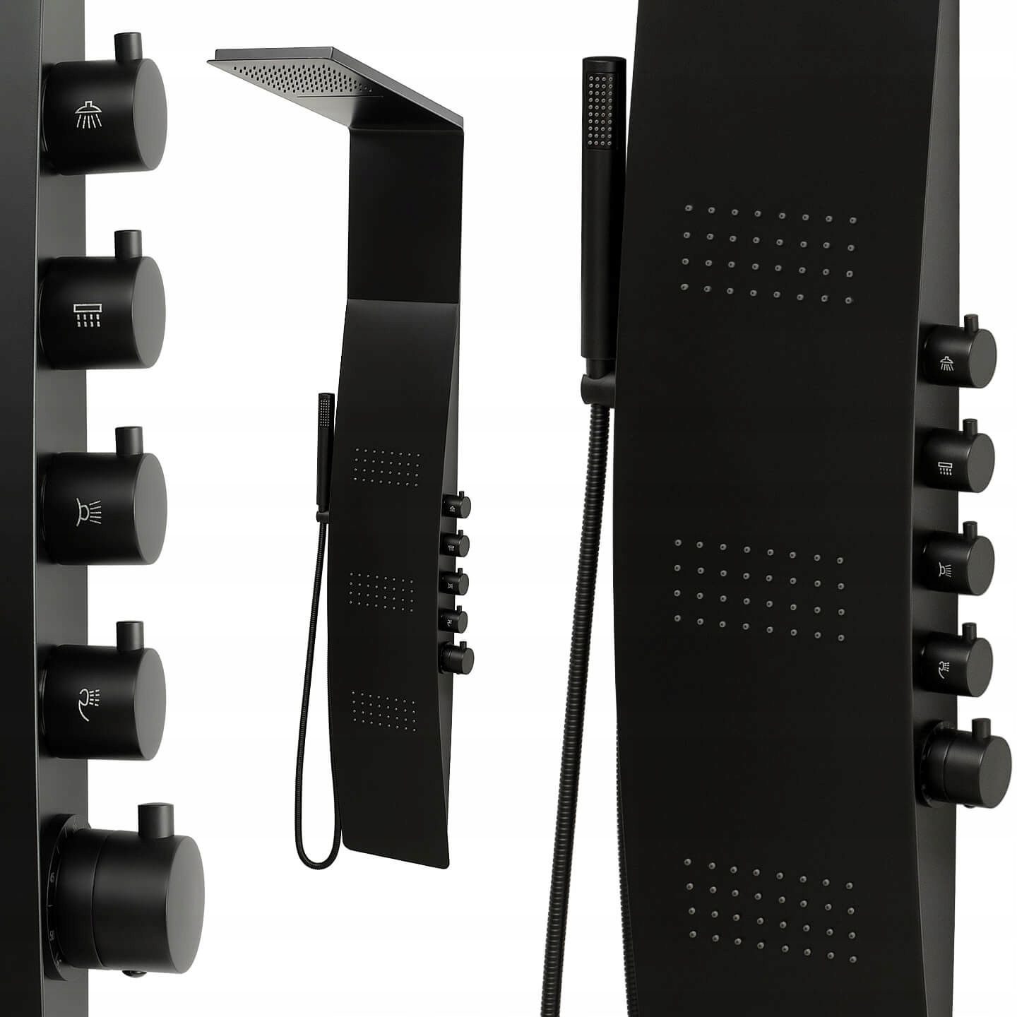 Sprchový panel - Čierny sprchový panel INEA NEO2 150C