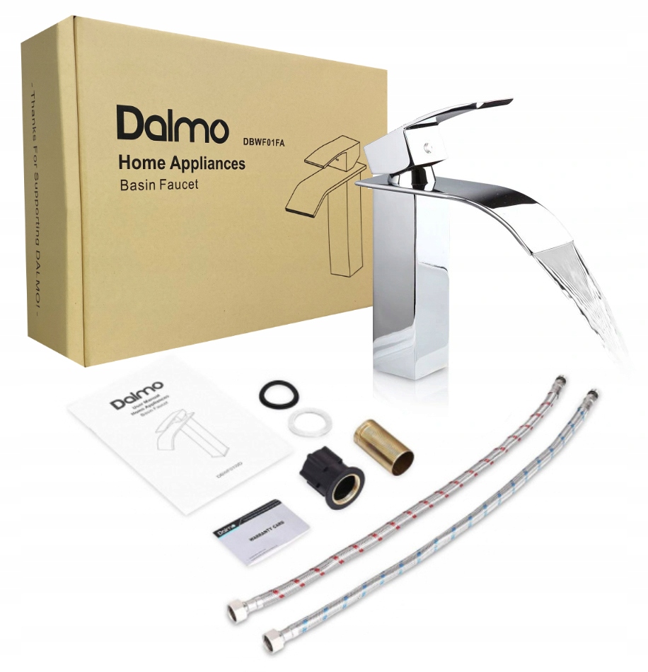 Vodovodná umyvadlová batéria - Dalmo kúpeľňa povodie Faucet Chrome Cascade