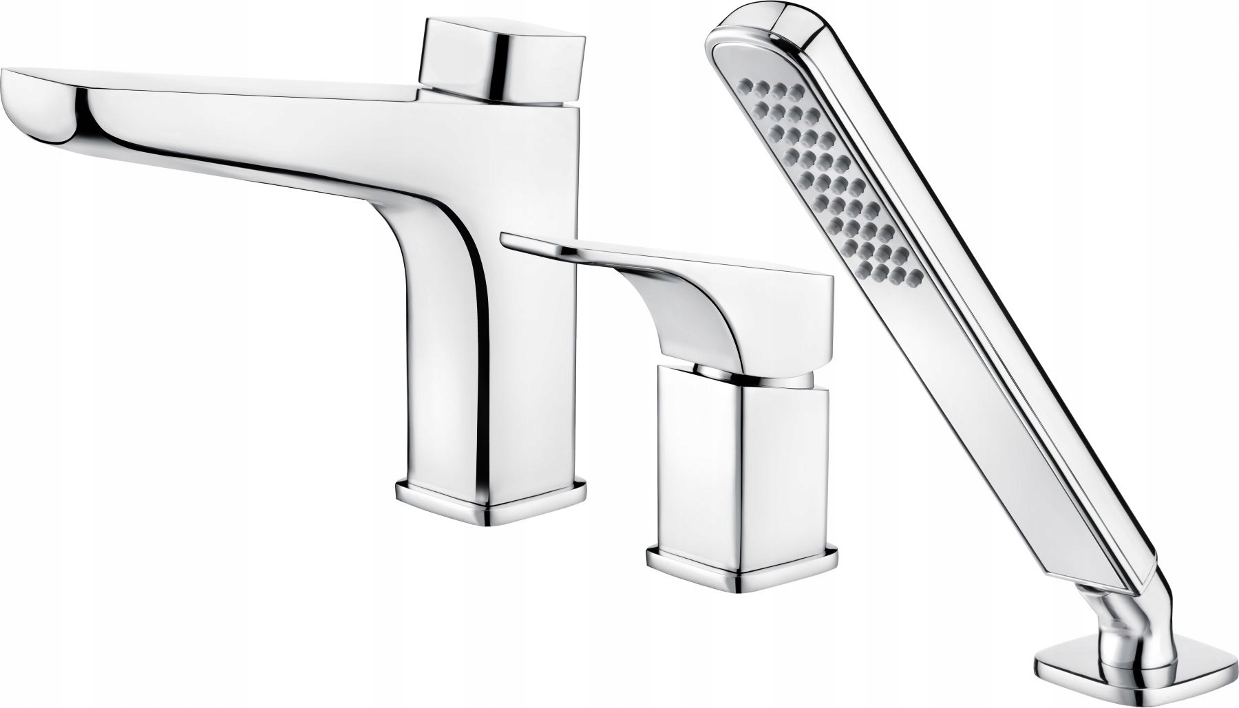 Vaňová batéria - Deante Hyacint Battery Bath 3-Hole CHROME