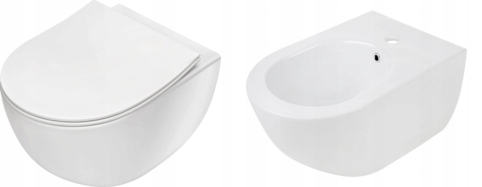 Podomietkový WC modul -  Deante Misa so pomalou sklonom štíhlej dosky +bidet
