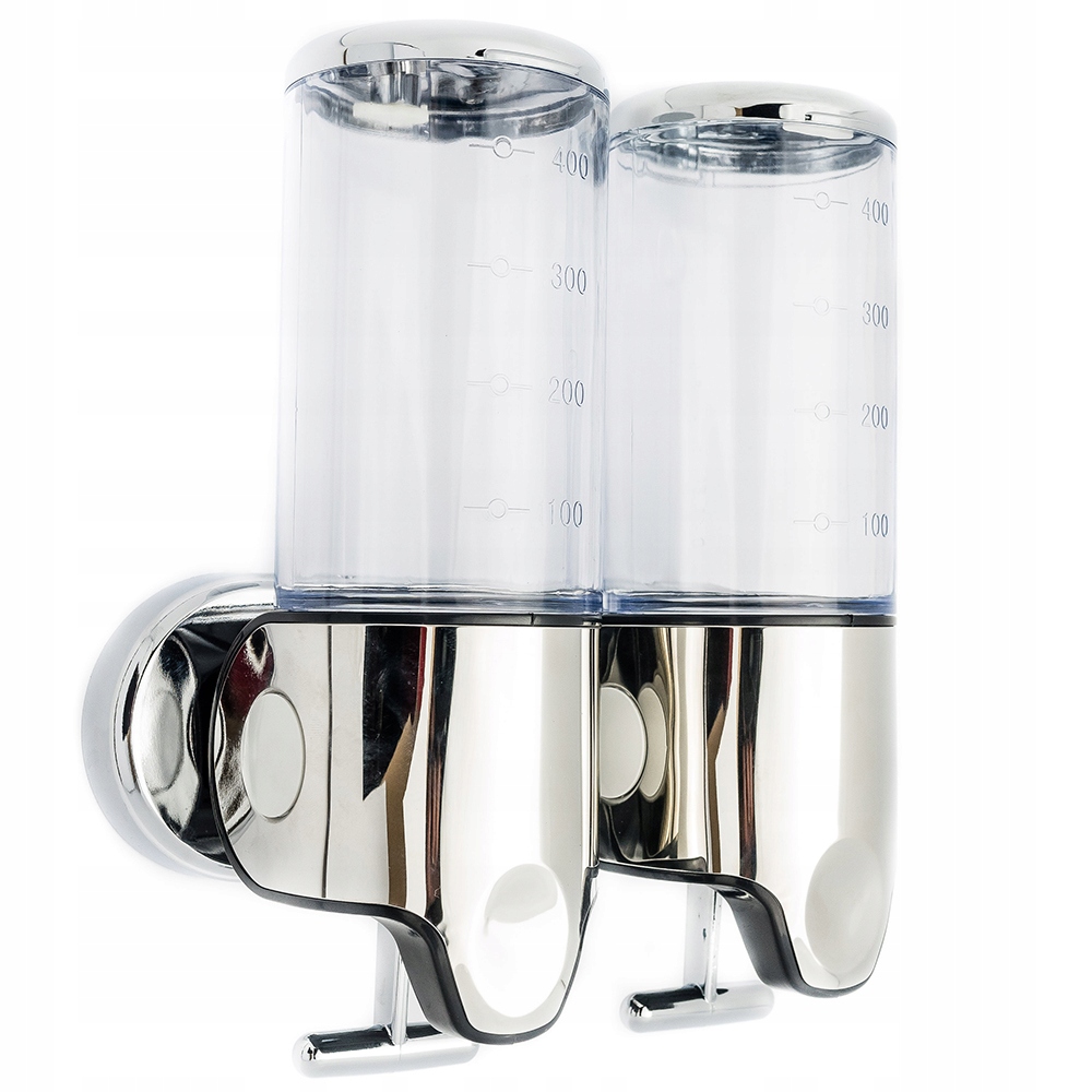 Dávkovač mydla - Mydlo DispenSer Liquid Šampoo steny šampón 2x500 ml chróm