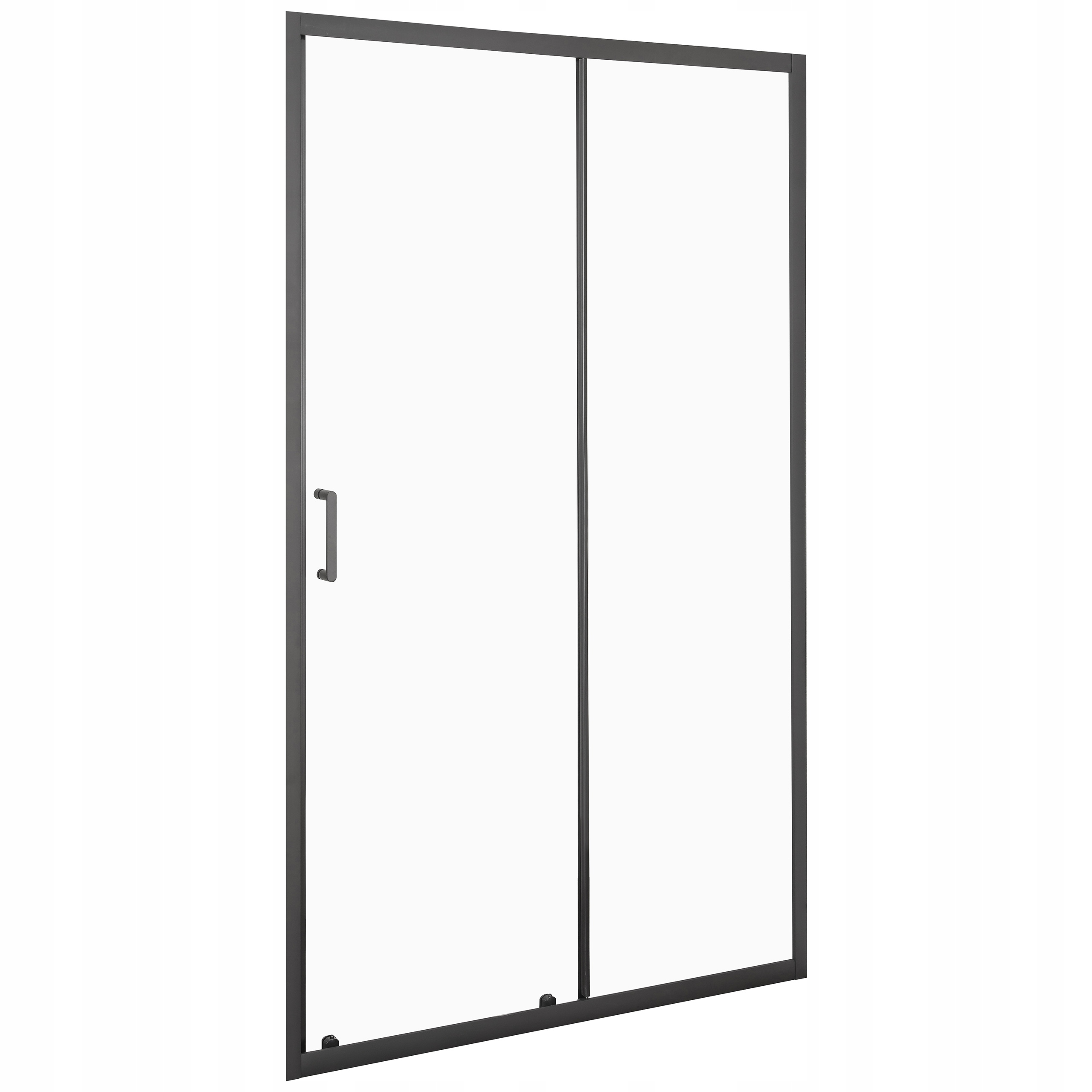 Sprchová zástena - Sprchové dvere pre prestávky, 105 cm čierna